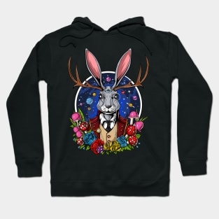 Jackalope Psychedelic Rabbit Hoodie